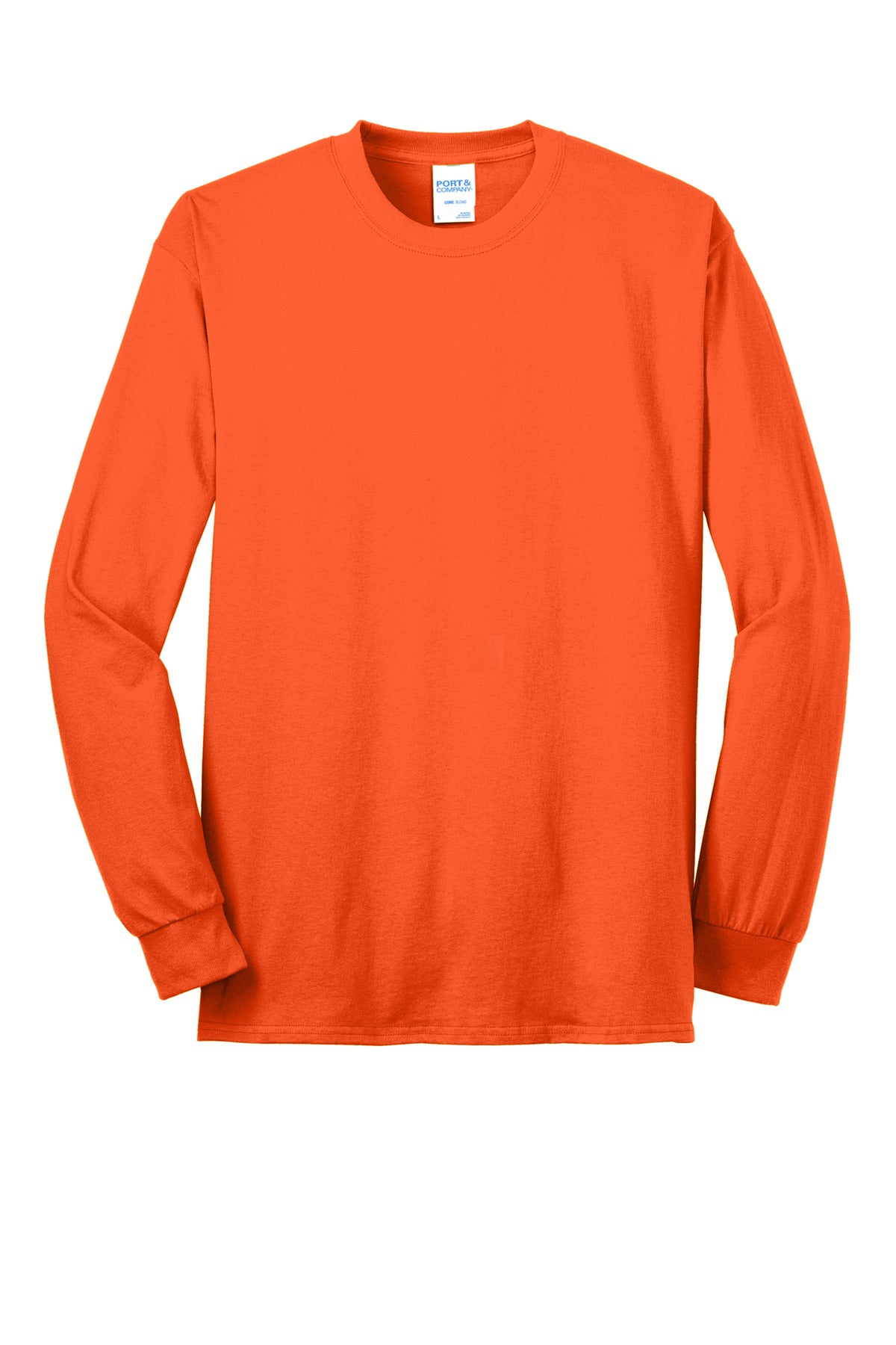 Custom Embroidered Port & Co T-Shirts  in Safety Orange