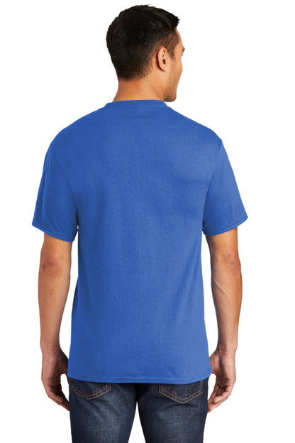 Custom Embroidered Port & Company Tall Core Blend Pocket Tee. PC55PT,Royal