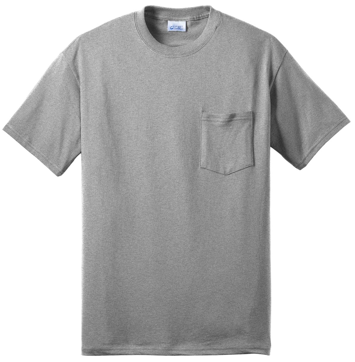 Custom Embroidered Port & Co T-Shirts  in Athletic Heather