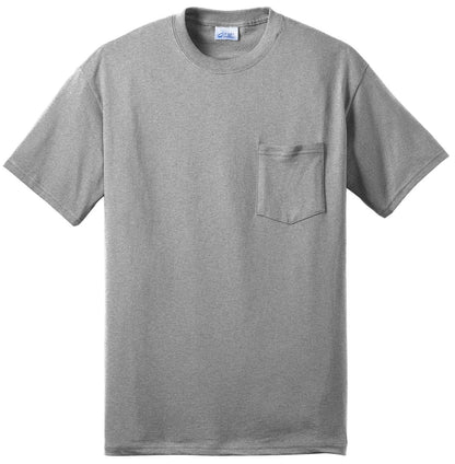 Custom Embroidered Port & Co T-Shirts  in Athletic Heather