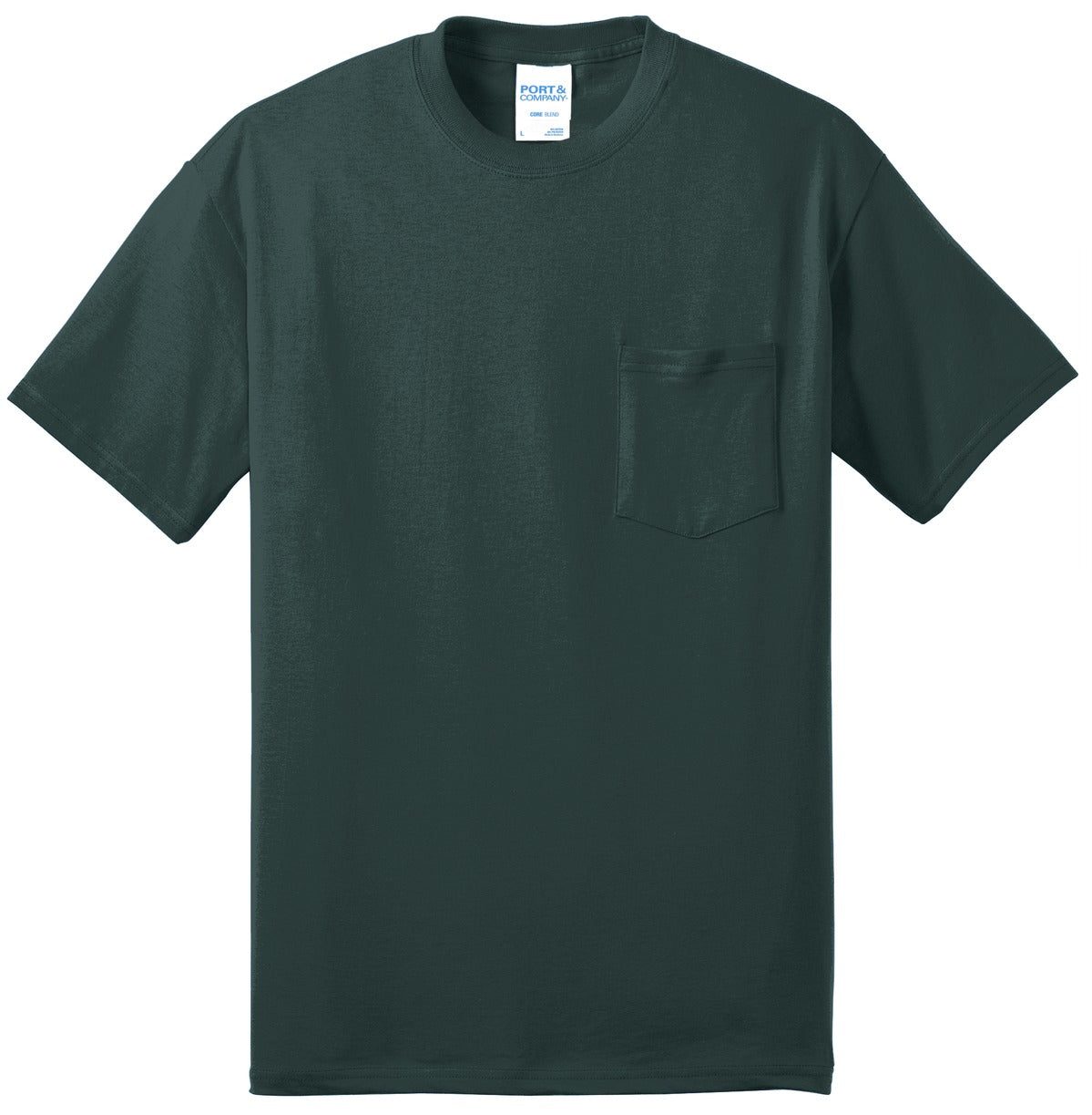 Custom Embroidered Port & Co T-Shirts  in Dark Green