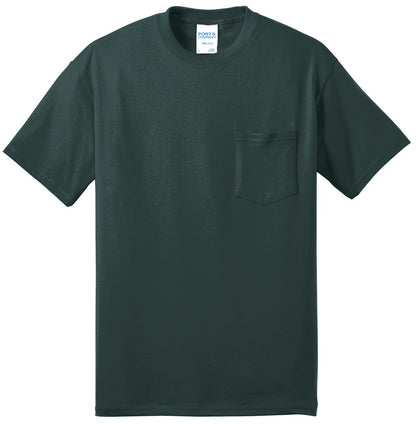 Custom Embroidered Port & Co T-Shirts  in Dark Green
