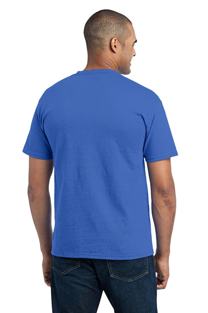 Custom Embroidered Port & Company - Core Blend Pocket Tee. PC55P,Royal