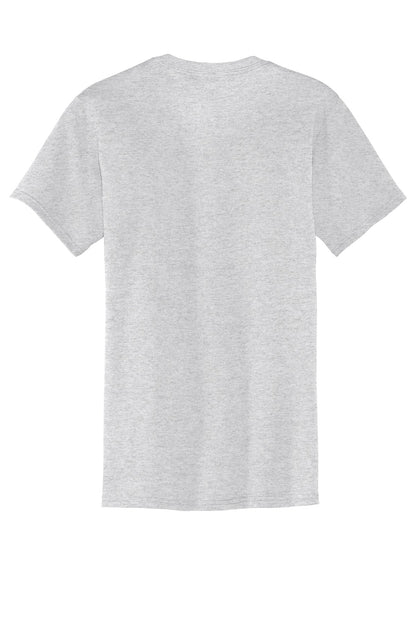 Custom Embroidered Port & Co T-Shirts  in Ash