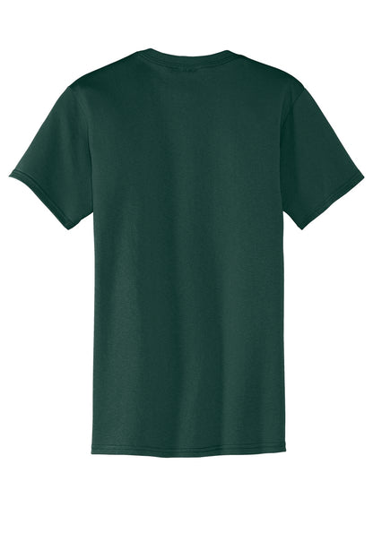 Custom Embroidered Port & Co T-Shirts  in Dark Green