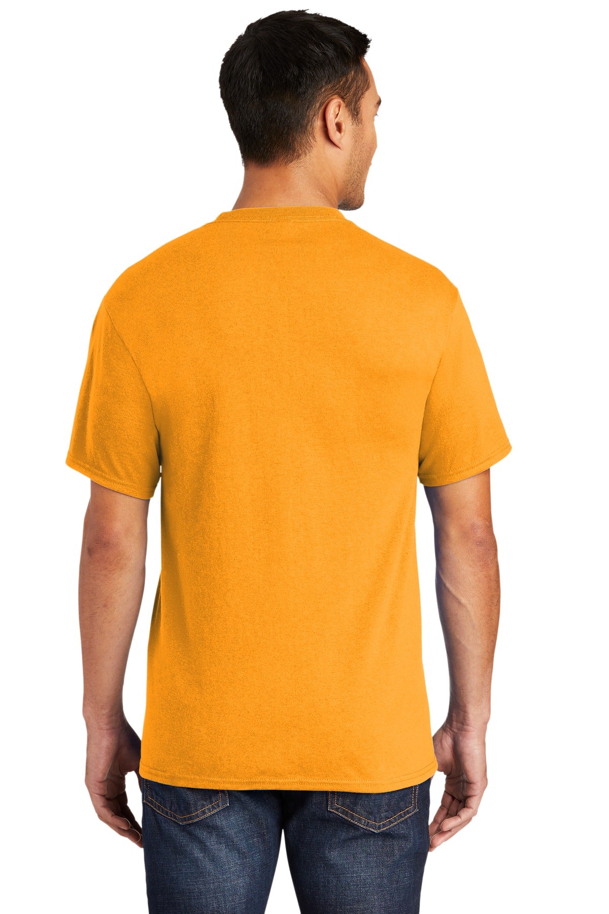 Custom Embroidered Port & Co T-Shirts  in Gold