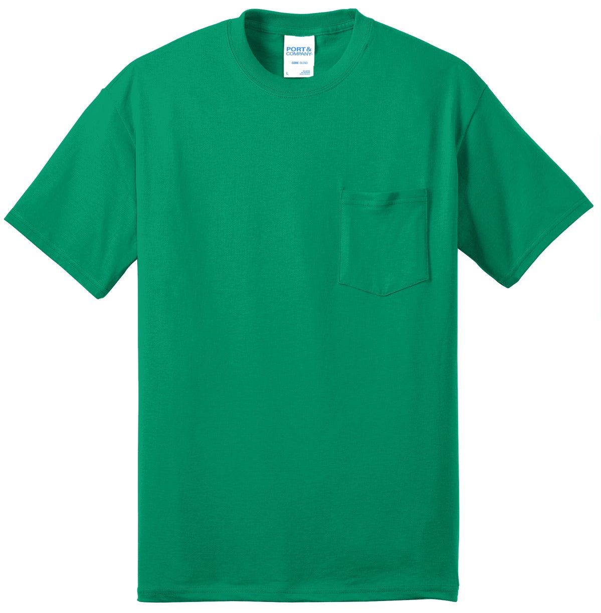 Custom Embroidered Port & Co T-Shirts  in Kelly