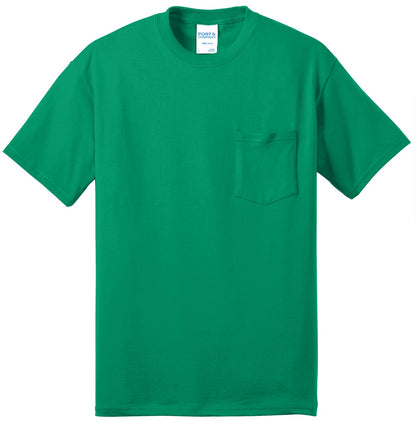 Custom Embroidered Port & Co T-Shirts  in Kelly
