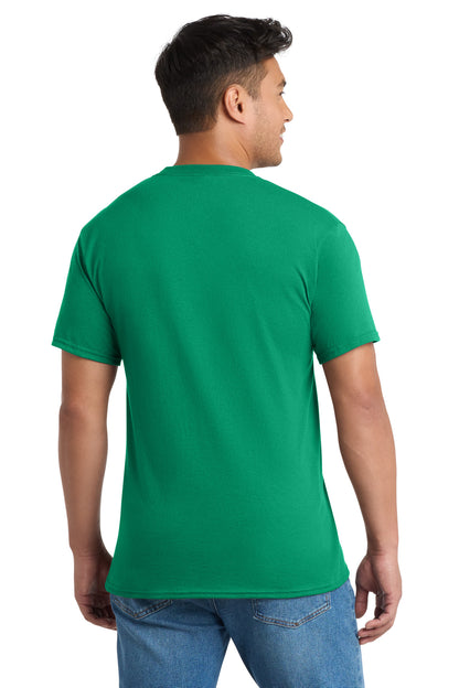Custom Embroidered Port & Co T-Shirts  in Kelly