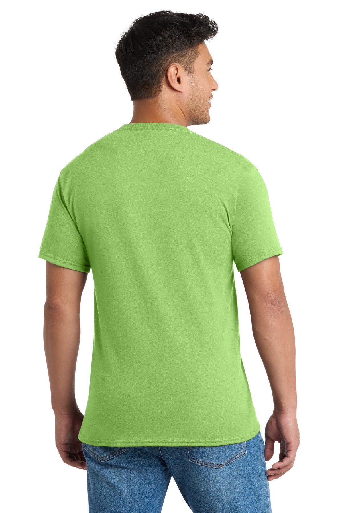 Custom Embroidered Port & Co T-Shirts  in Lime