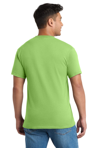 Custom Embroidered Port & Co T-Shirts  in Lime