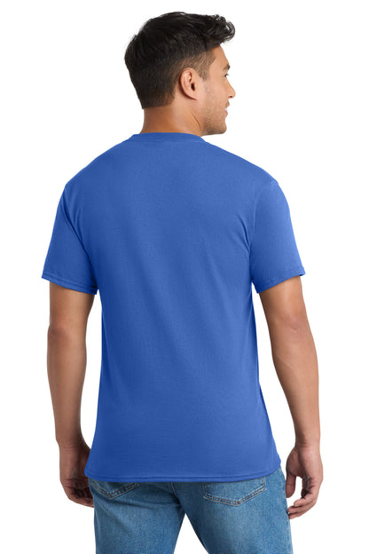 Custom Embroidered Port & Co T-Shirts  in Royal