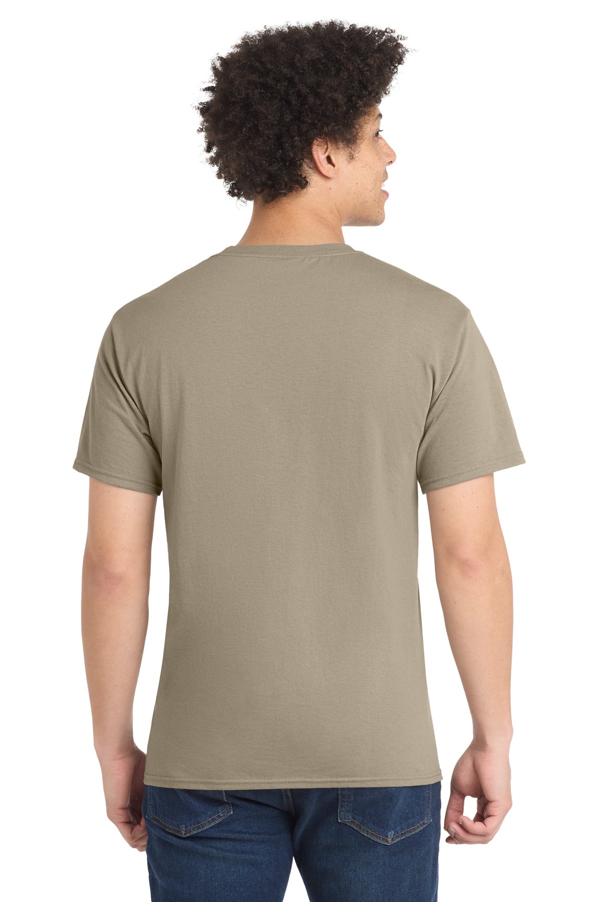 Custom Embroidered Port & Co Clothing in Desert Sand