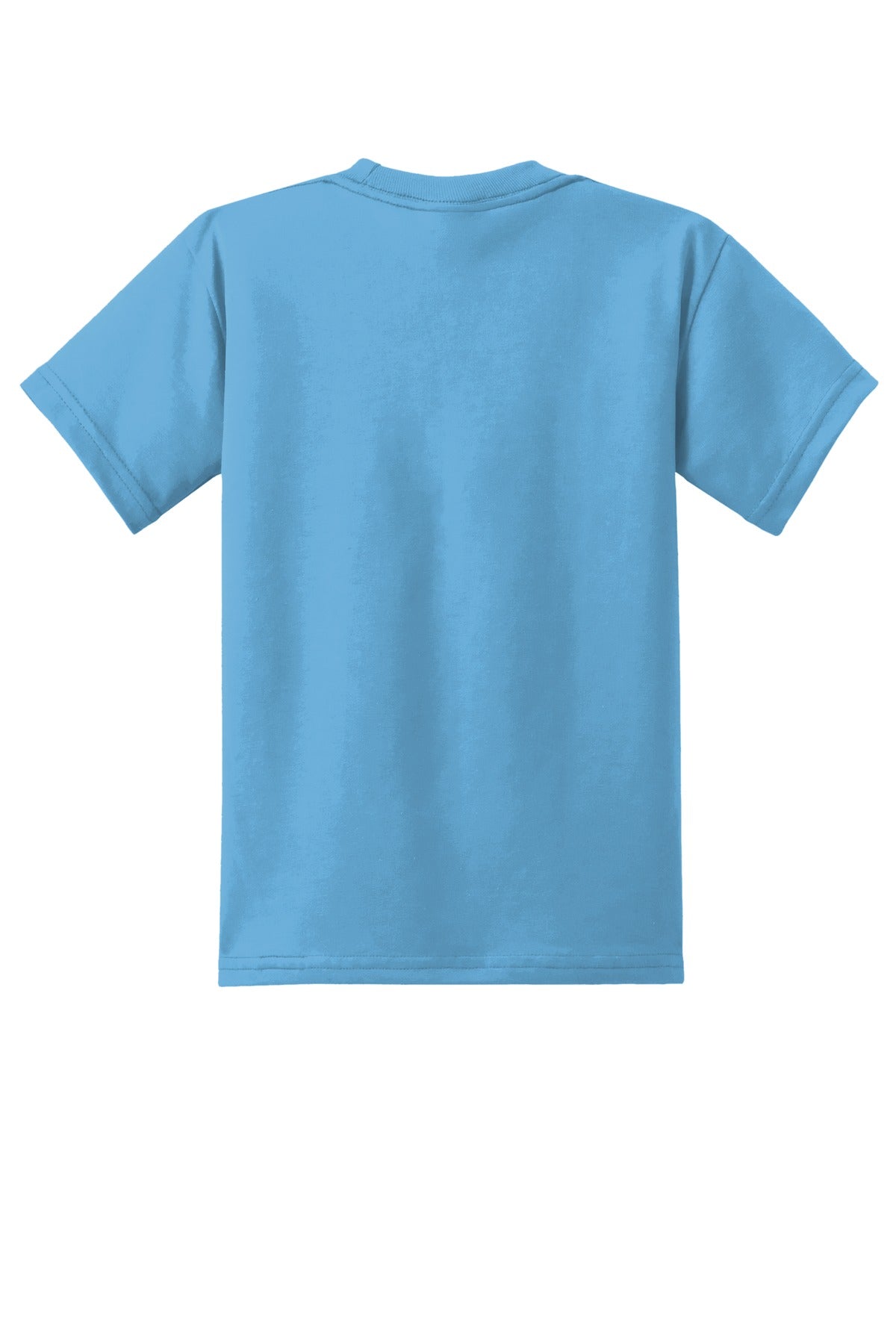 Custom Embroidered Port & Co T-Shirts  in Aquatic Blue