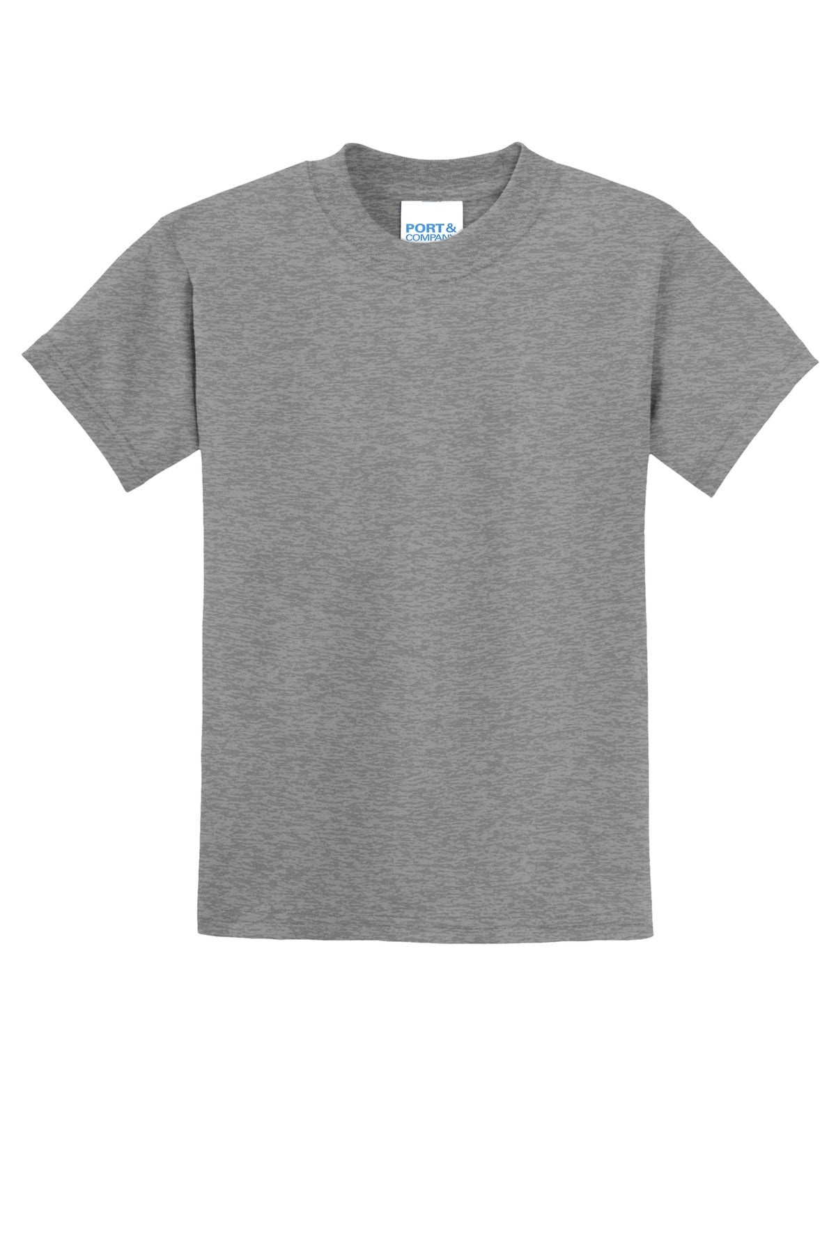 Custom Embroidered Port & Co T-Shirts  in Athletic Heather