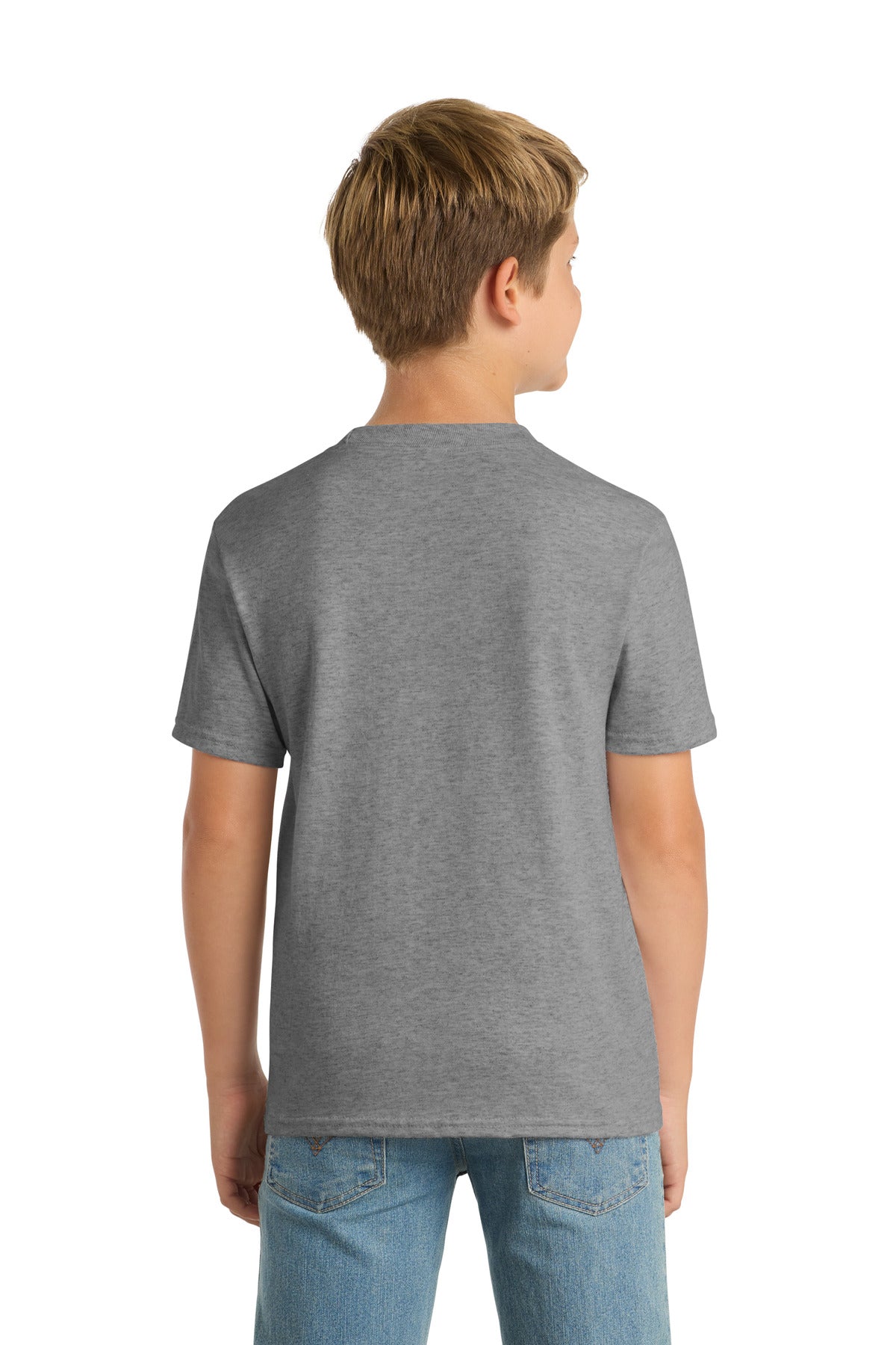 Custom Embroidered Port & Co T-Shirts  in Athletic Heather