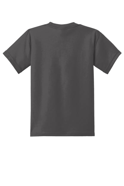 Custom Embroidered Port & Co T-Shirts  in Charcoal