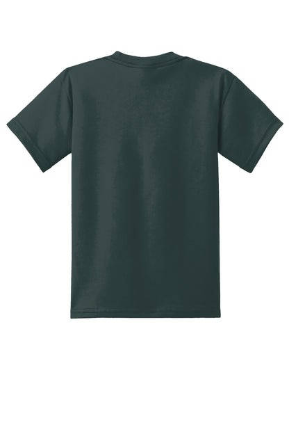 Custom Embroidered Port & Co T-Shirts  in Dark Green