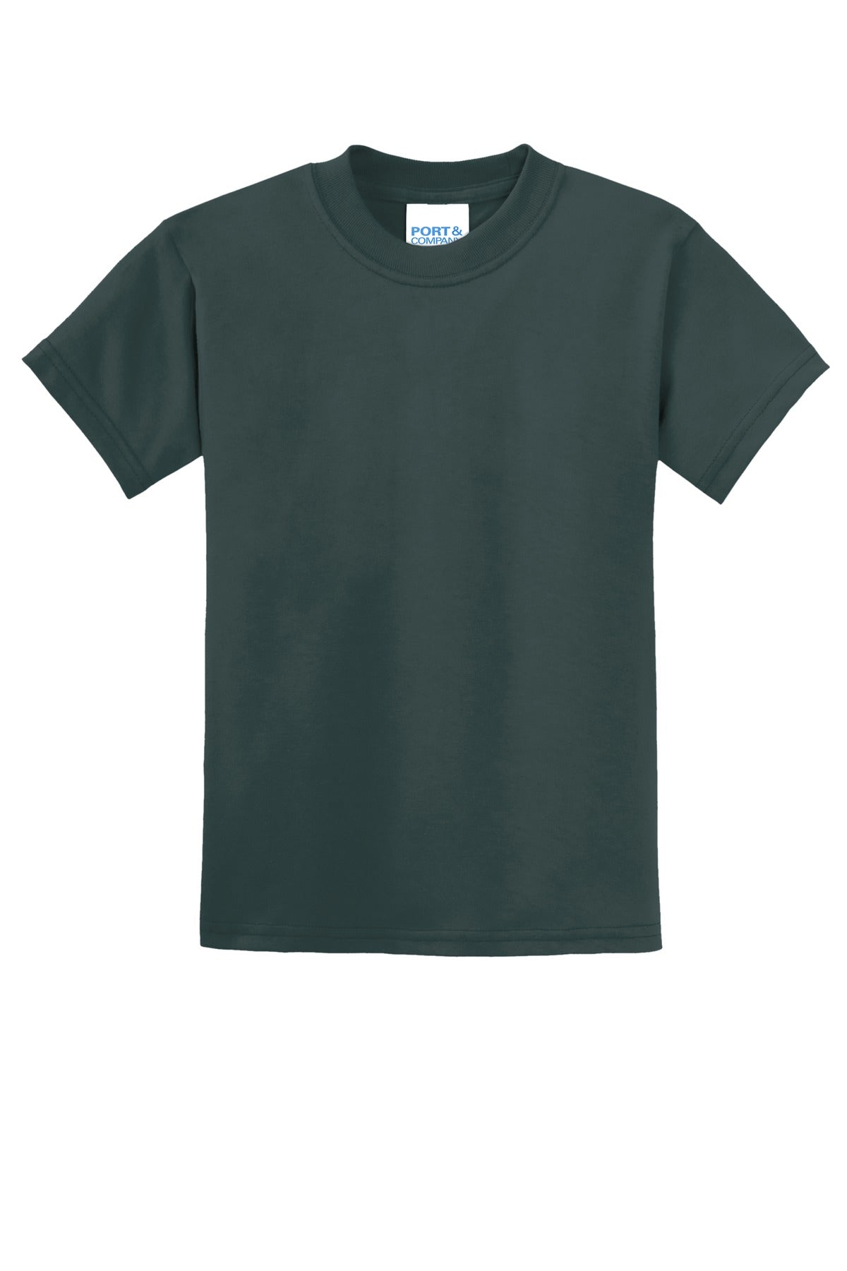 Custom Embroidered Port & Co T-Shirts  in Dark Green