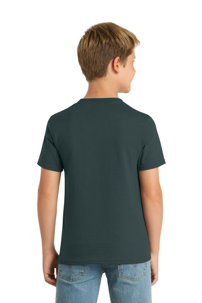 Custom Embroidered Port & Co T-Shirts  in Dark Green