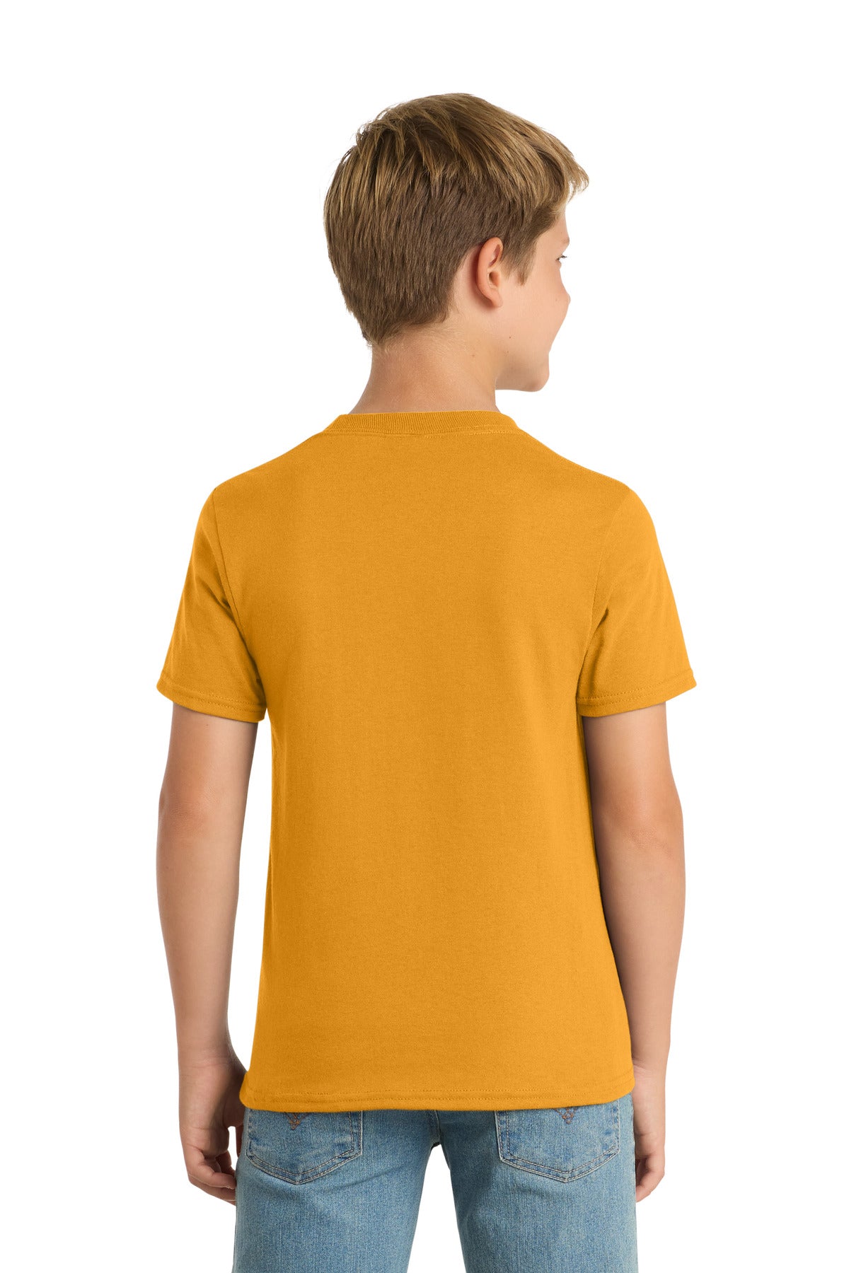 Custom Embroidered Port & Co T-Shirts  in Gold