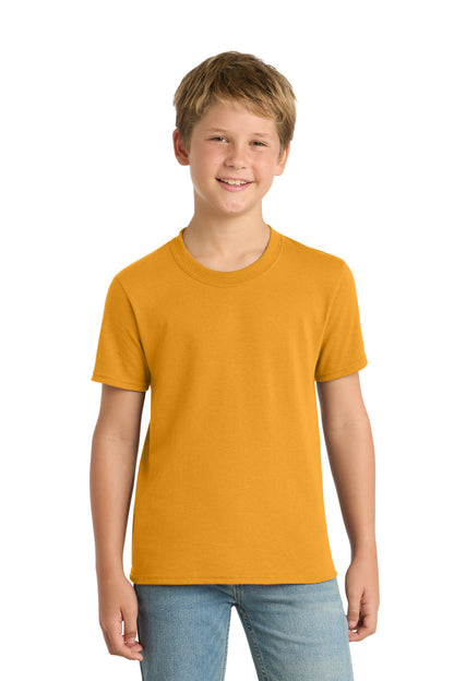Custom Embroidered Port & Co T-Shirts  in Gold