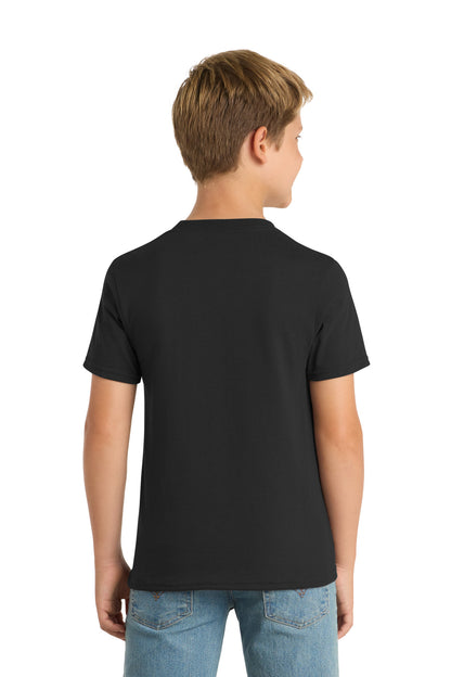 Custom Embroidered Port & Co T-Shirts  in Jet Black
