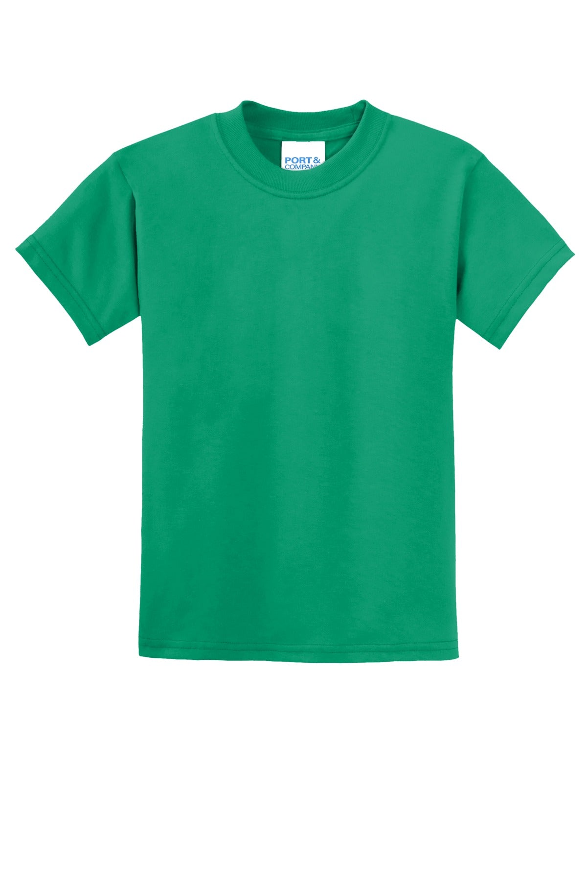 Custom Embroidered Port & Co T-Shirts  in Kelly