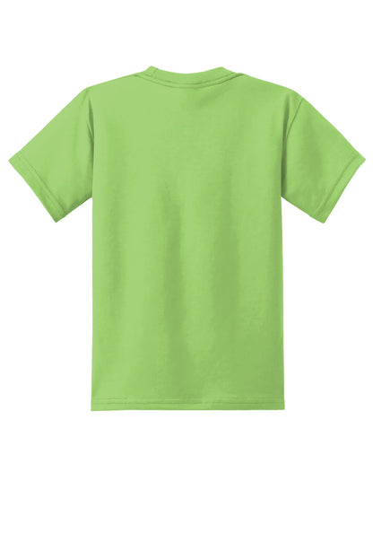 Custom Embroidered Port & Co T-Shirts  in Lime
