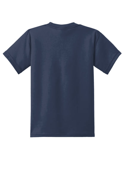Custom Embroidered Port & Co T-Shirts  in Navy