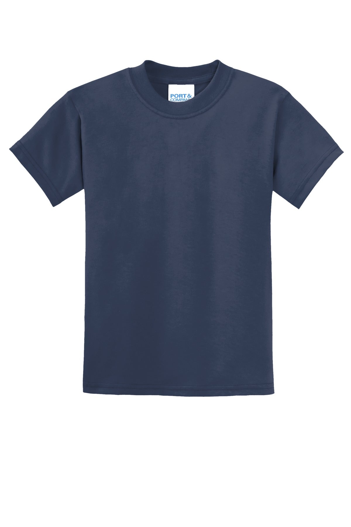 Custom Embroidered Port & Co T-Shirts  in Navy