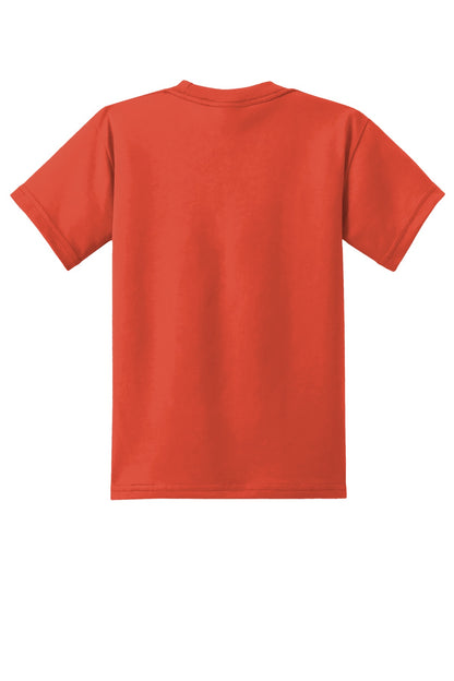 Custom Embroidered Port & Co T-Shirts  in Orange