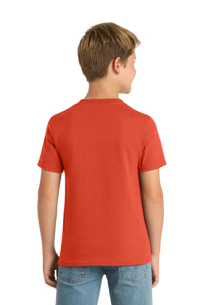 Custom Embroidered Port & Co T-Shirts  in Orange