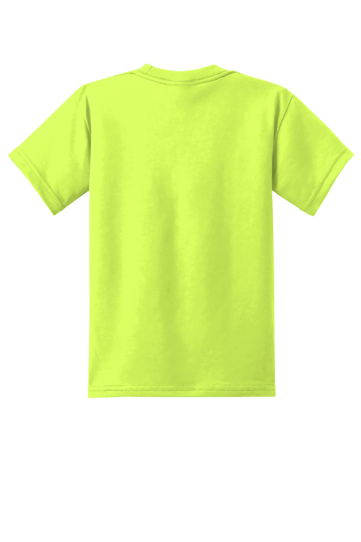 Custom Embroidered Port & Co T-Shirts  in Safety Green