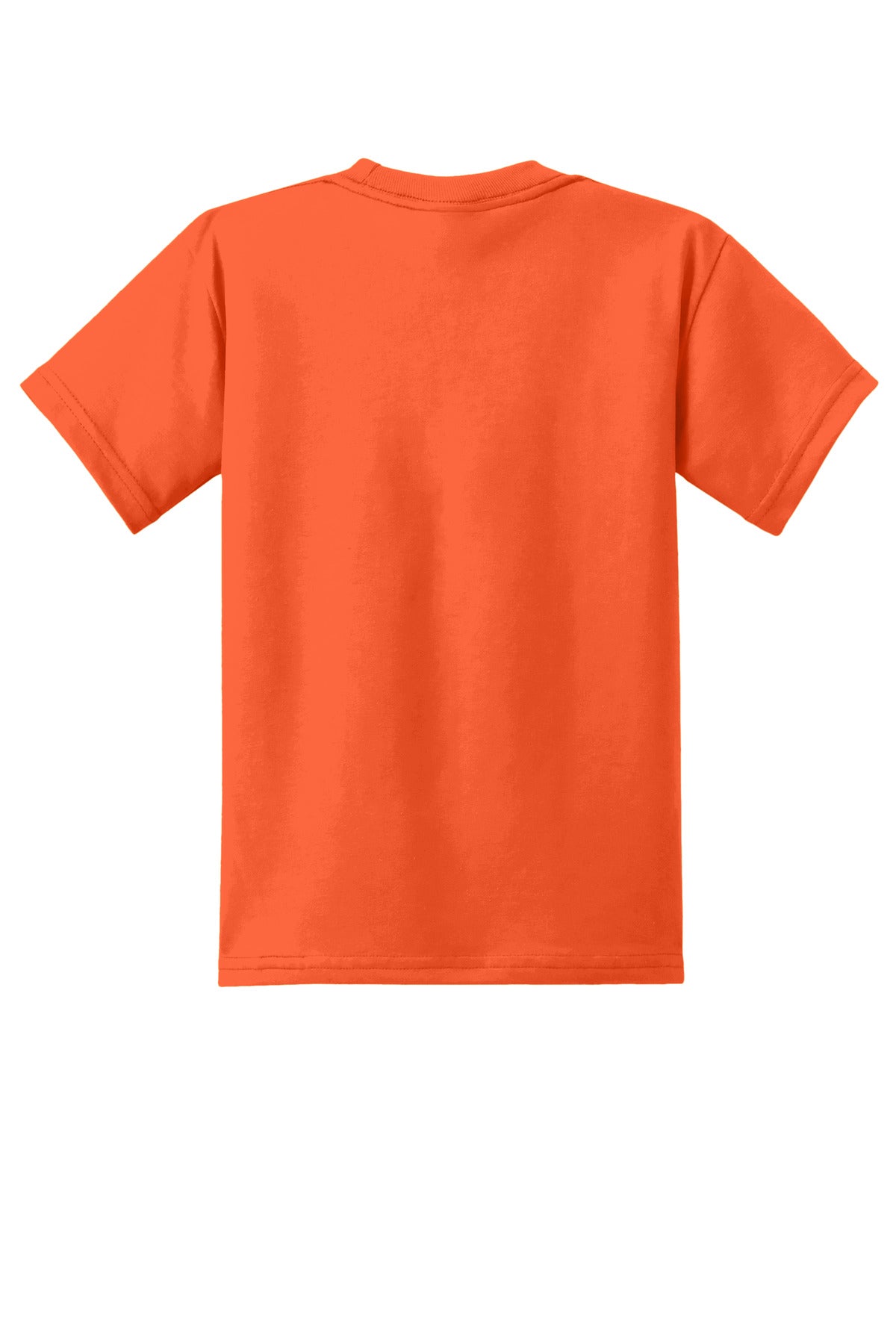 Custom Embroidered Port & Co T-Shirts  in Safety Orange