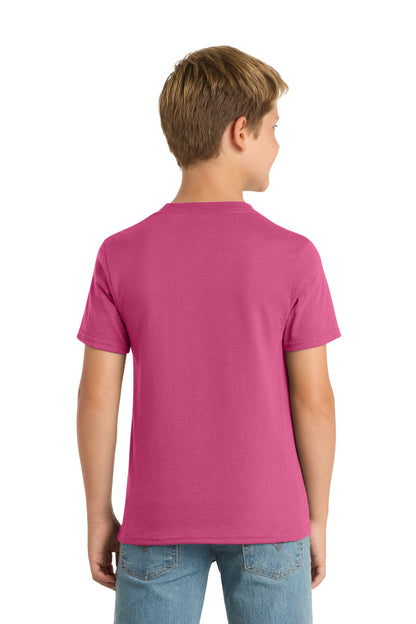 Custom Embroidered Port & Co T-Shirts  in Sangria