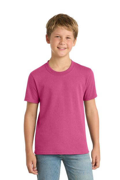 Custom Embroidered Port & Co T-Shirts  in Sangria