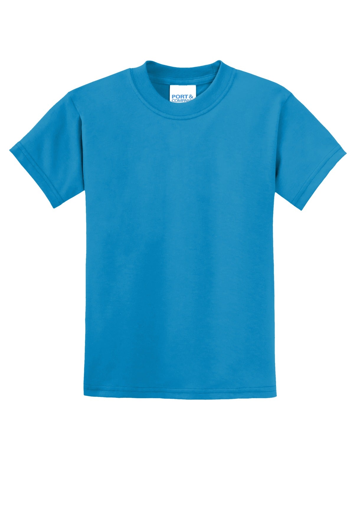 Custom Embroidered Port & Co T-Shirts  in Sapphire