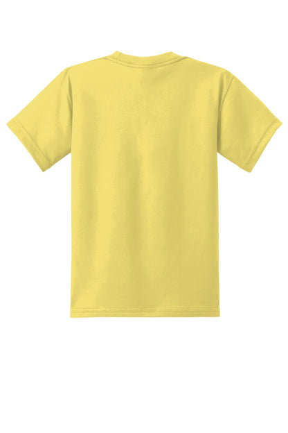 Custom Embroidered Port & Co T-Shirts  in Yellow