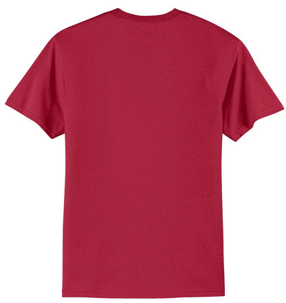 Port & Company Tall Core Blend Tee. PC55T Red
