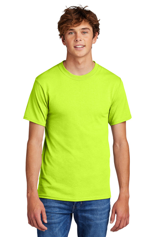 Port & Company - Core Blend Tee.  PC55 Safety Green
