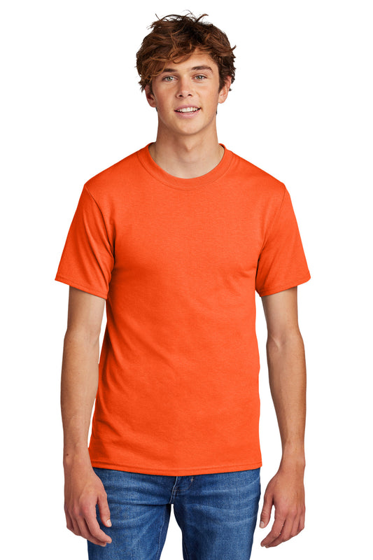 Port & Company - Core Blend Tee.  PC55 Safety Orange