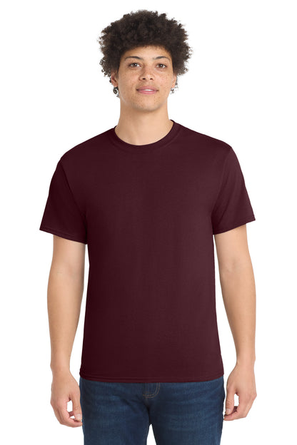 Custom Embroidered Port & Co T-Shirts  in Athletic Maroon