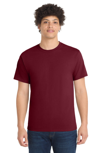 Custom Embroidered Port & Co T-Shirts  in Cardinal