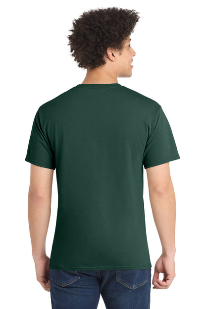 Custom Embroidered Port & Co T-Shirts  in Dark Green