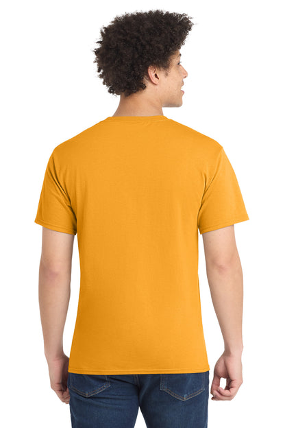 Custom Embroidered Port & Co T-Shirts  in Gold