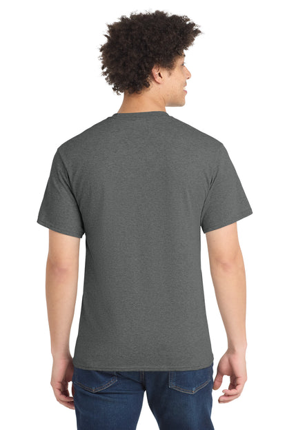 Custom Embroidered Port & Co T-Shirts  in Graphite Heather