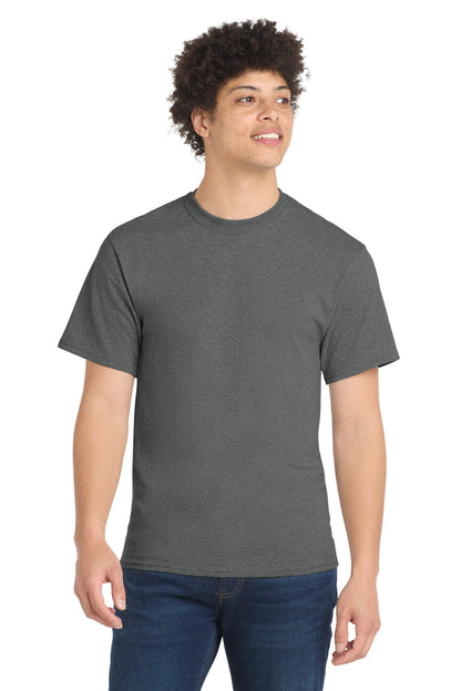 Custom Embroidered Port & Co T-Shirts  in Graphite Heather