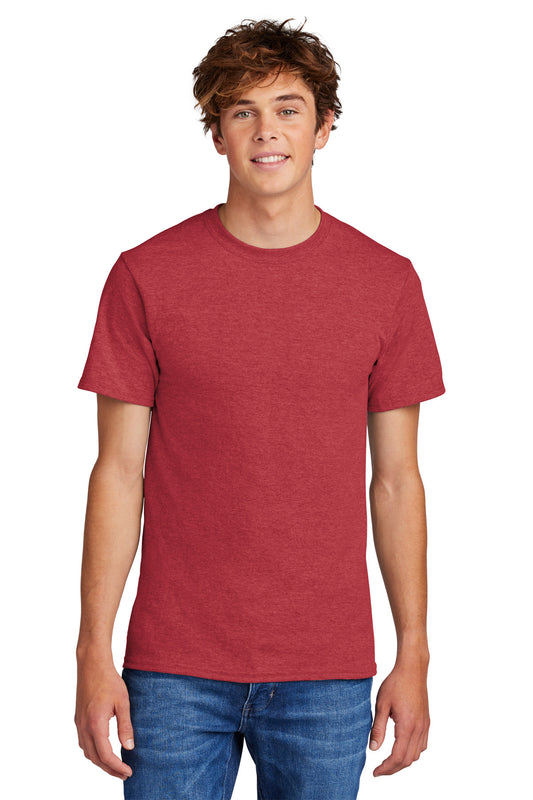 Port & Company - Core Blend Tee.  PC55 Heather Red