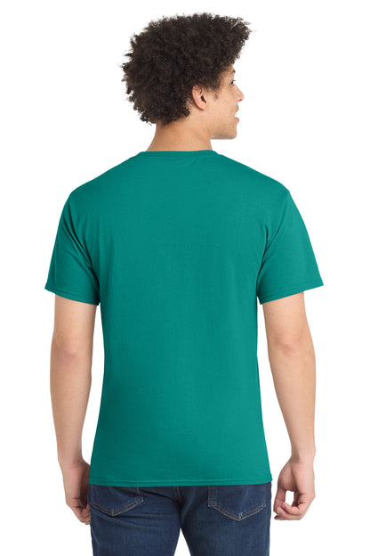 Custom Embroidered Port & Co T-Shirts  in Jade Green